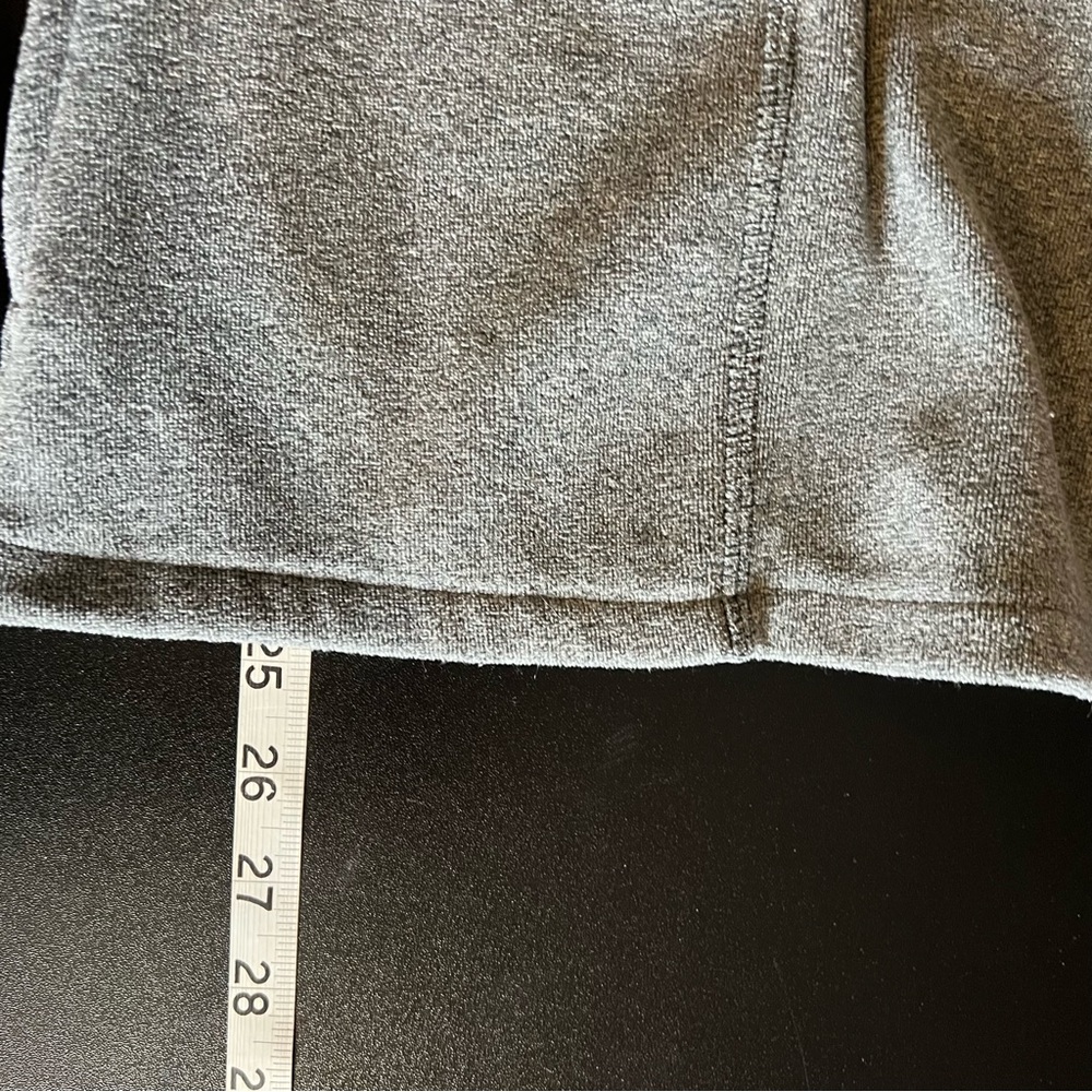 2 pc Athleta Bag 1/4 Zip Knit Sweater Fleece Flare Hem Sz S Gray Puff‎ Shoulders - Picture 16 of 16